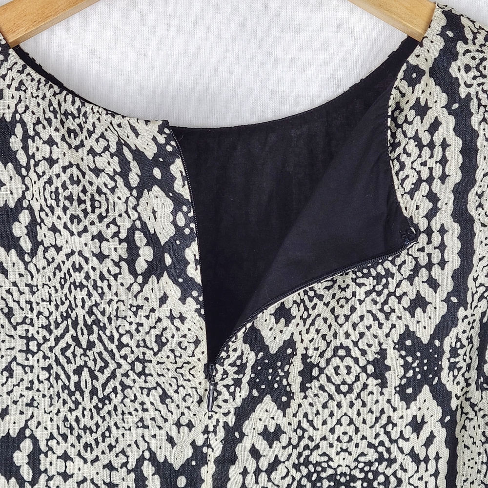 Loft Color Block Print Shift Dress - image 3